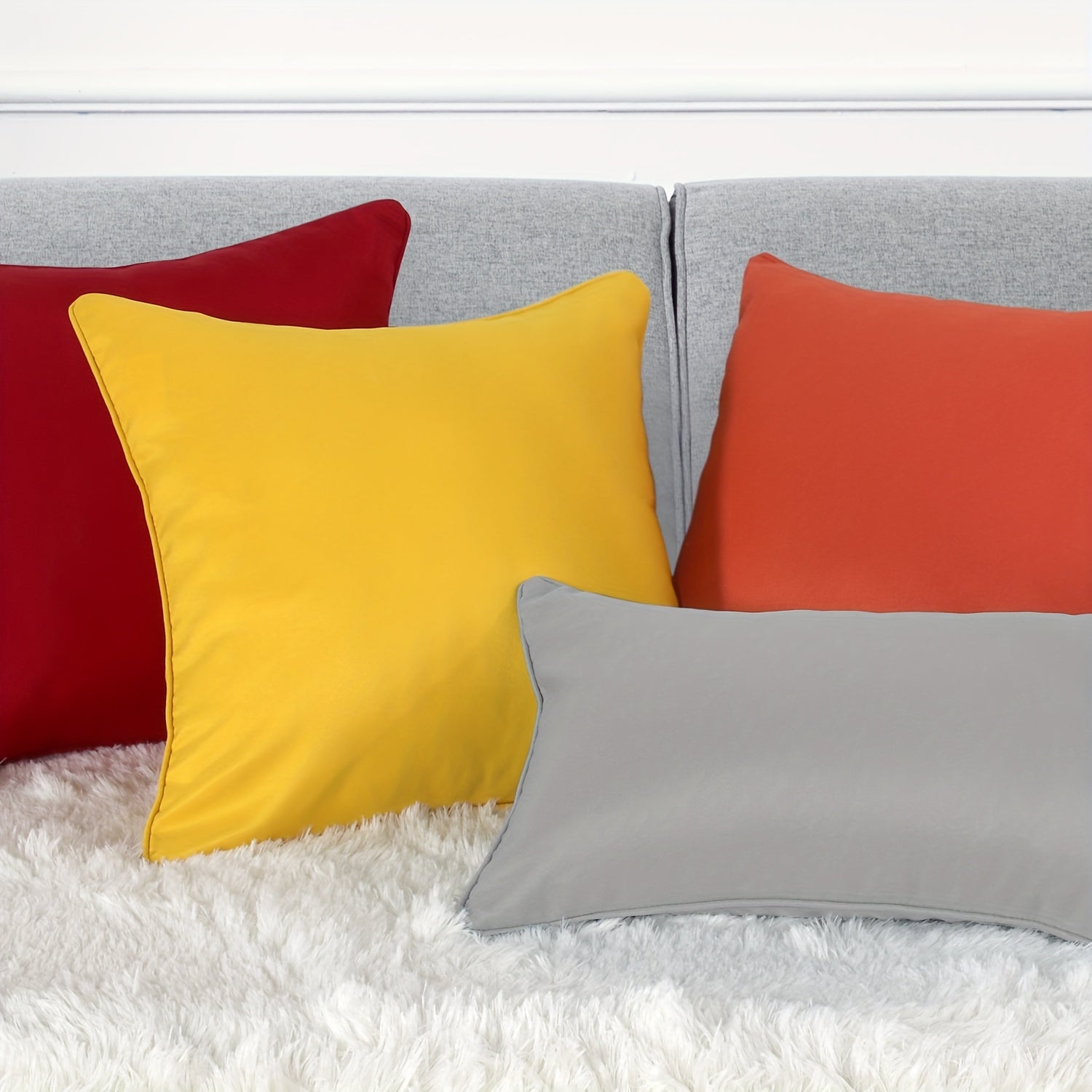 Outdoor Square Garden Cushion Cover for Patio Sofa Tent Decorative Throw Pillow Shell