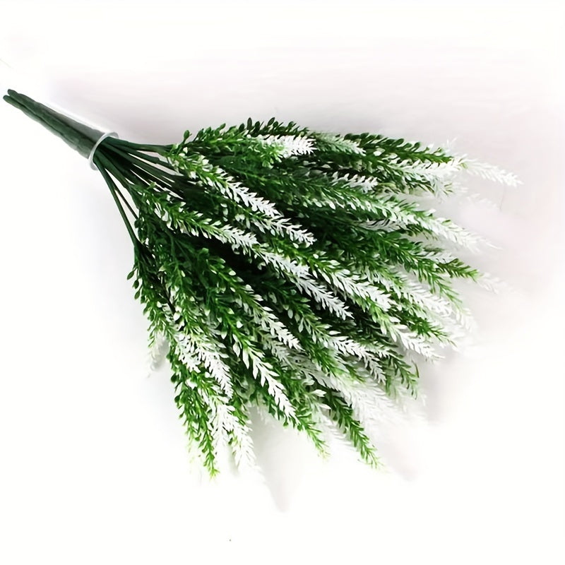 Комплект из 3 искусственных лаванды, устойчивых к УФ-излучению, для декора в помещении или на улице весной и летом.