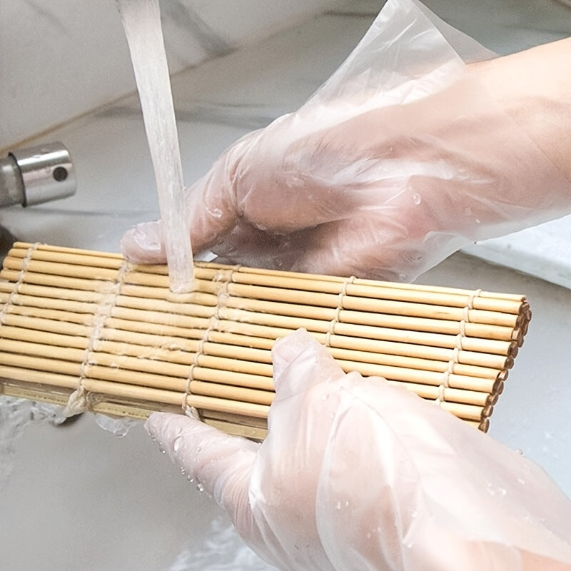 100 ta paket oziq-ovqat sifatidagi TPE bir martalik qo‘lqoplar, kukunsiz, latekssiz oshxona va tozalash uchun