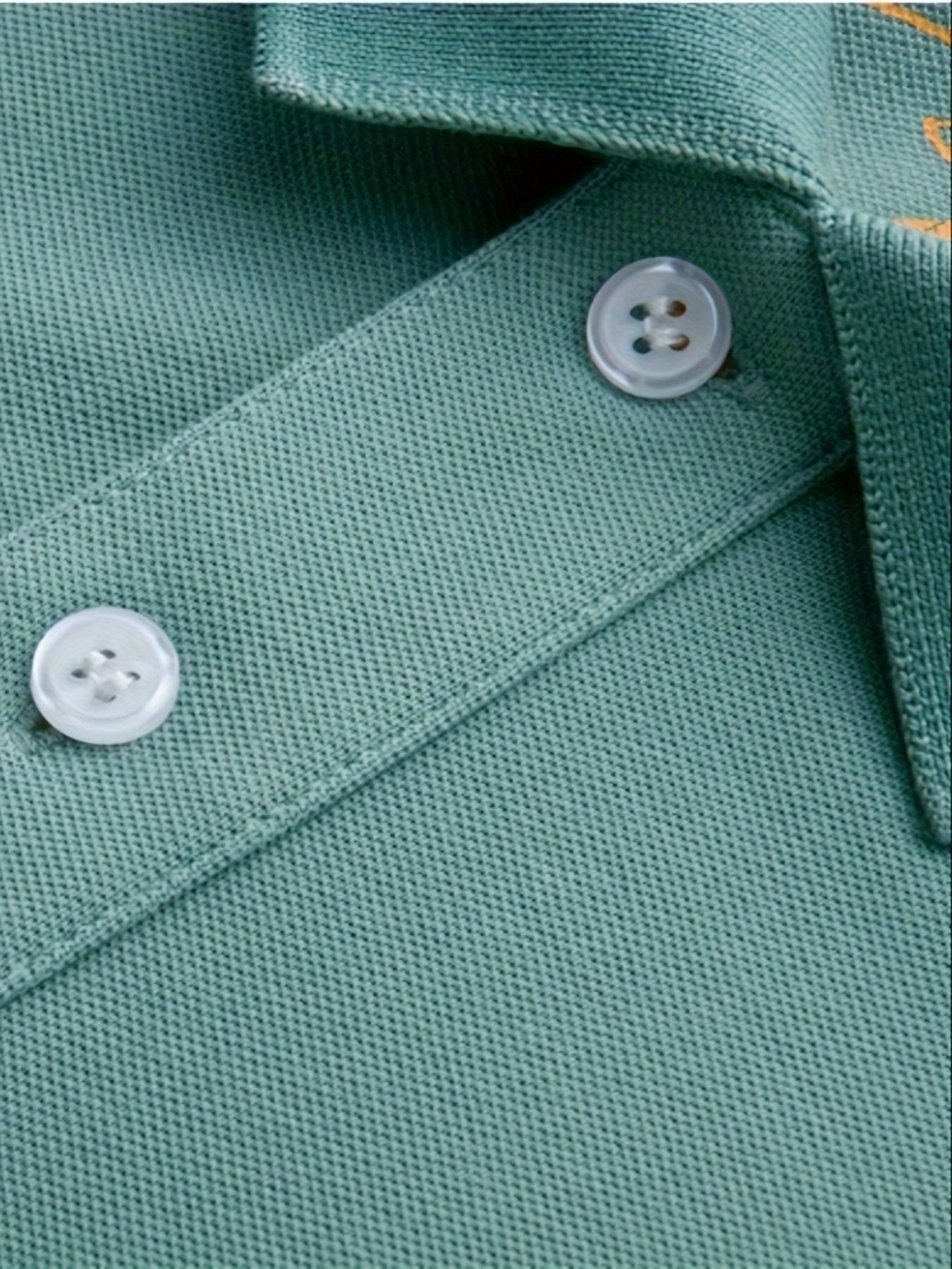 Camisa polo de algodón de verano para hombre, color sólido, con bordado en el solapa, corte regular