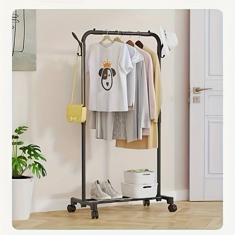 Multi-Tier Coat Rack with Shoe Storage Space-Saving Floor Organizer for Entryway and Bedroom