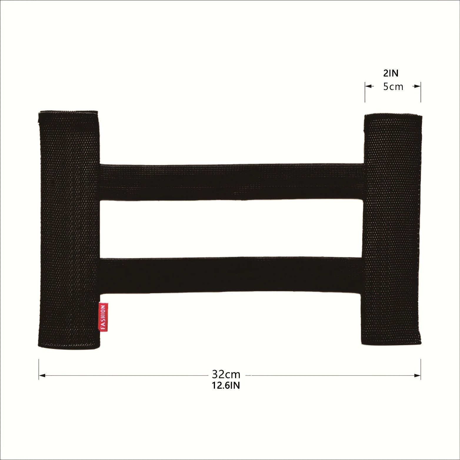 Black Car Trunk Storage Box with Fixing Belt and Plush Lining