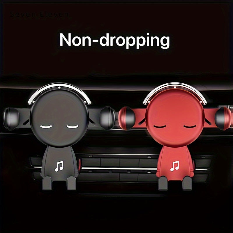 Soporte de teléfono para coche universal, ajustable, de ABS, con gravedad y soporte de ventilación