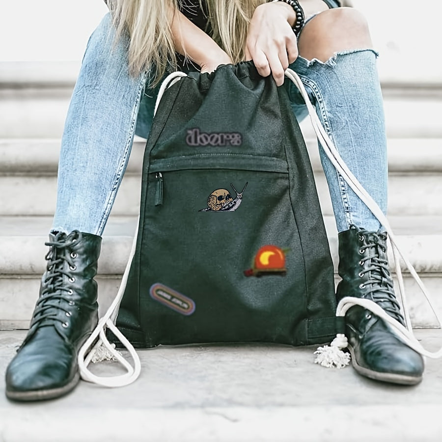 "Вышитая нашивка Черепная Улитка - Модный выбор для DIY футболок, поделок, сумок и шляп - Нашивка для утюга/шитья"