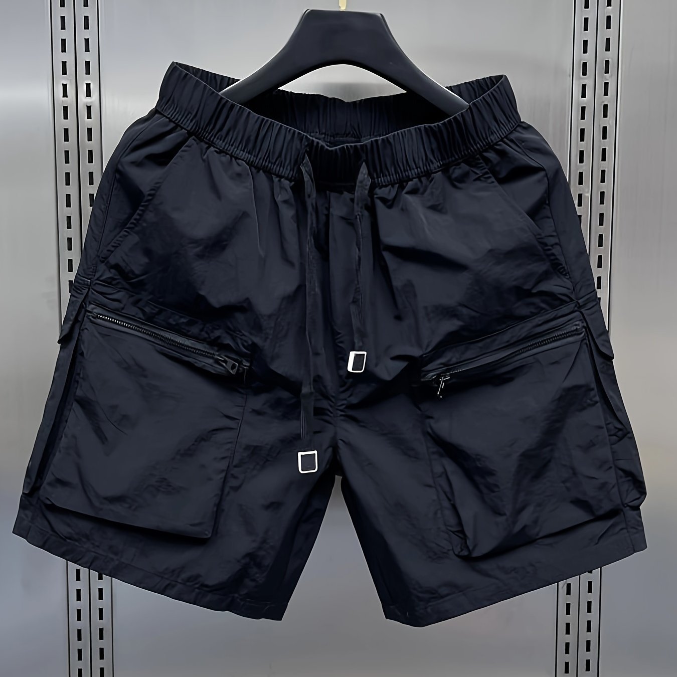 Pantalones cortos cargo retro japoneses para hombre, ligeros, de corte suelto, de cintura media, con múltiples bolsillos para senderismo y actividades al aire libre