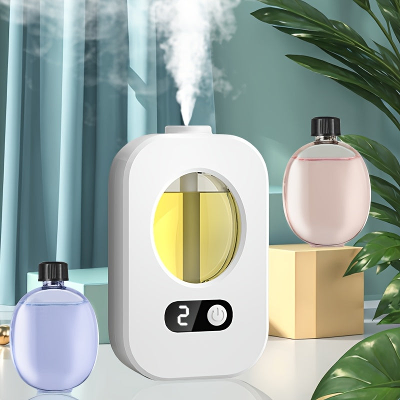 Элегантный USB-заряжаемый диффузор с ночником, настенный или напольный, с несколькими вариантами ароматов, включает ароматы лимона, белого персика, лаванды и розы. Идеально подходит для освежения.