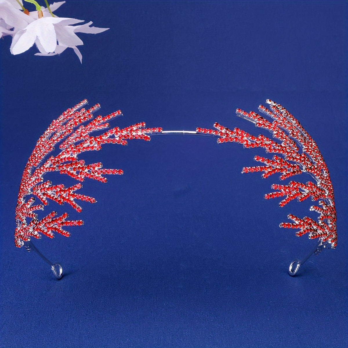 To'ylar, partiyalar va kostyumlar uchun oltin bargli rhinestone bosh band