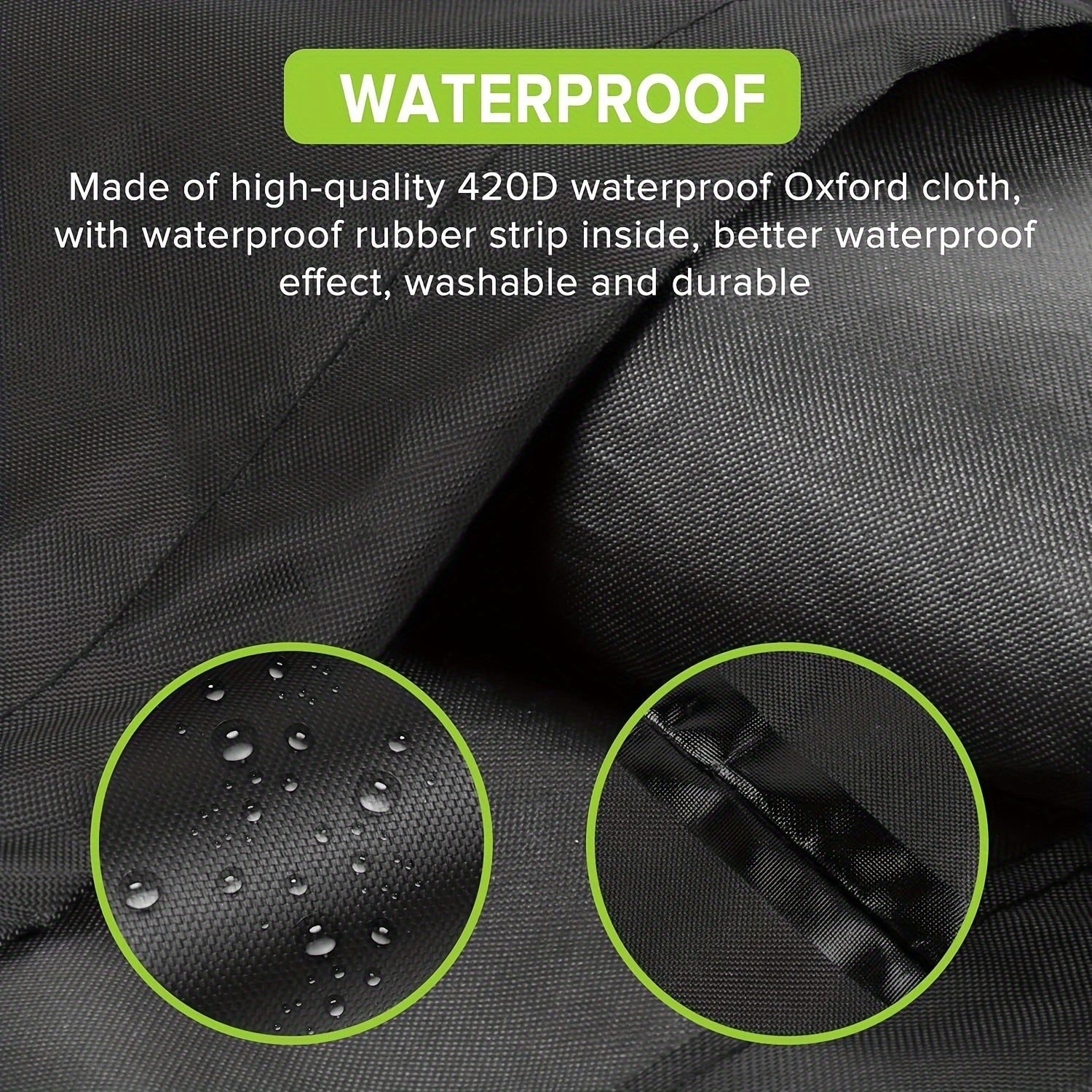 Крышка для наружного оконного кондиционера черного цвета, изготовлена из прочного поликарбонатного материала, водонепроницаемая и пыленепроницаемая, не требует электропитания - 17 Ш x 12 Г x 13 В