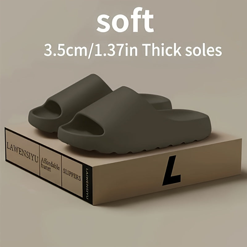 Uniseks EVA tormozsiz shimgichlar minimalistik chiziqli qulay slip-on poyabzal