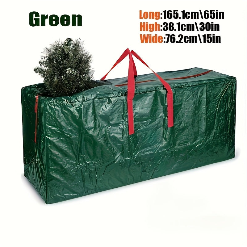 Bolsa de almacenamiento para corona de Navidad impermeable con asas, patrón de rayas de PVC duradero