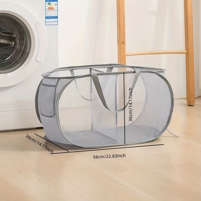 Laundry Bag with 2/3 Compartments for Adults and Children Durable Foldable Storage