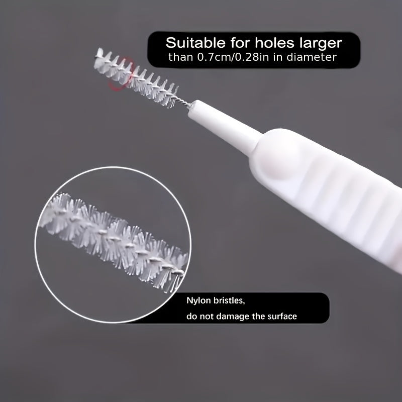 Mini Cleaning Brush Set 10 or 20 Pieces No Battery Household Tools for Phone Shower Head Crevices