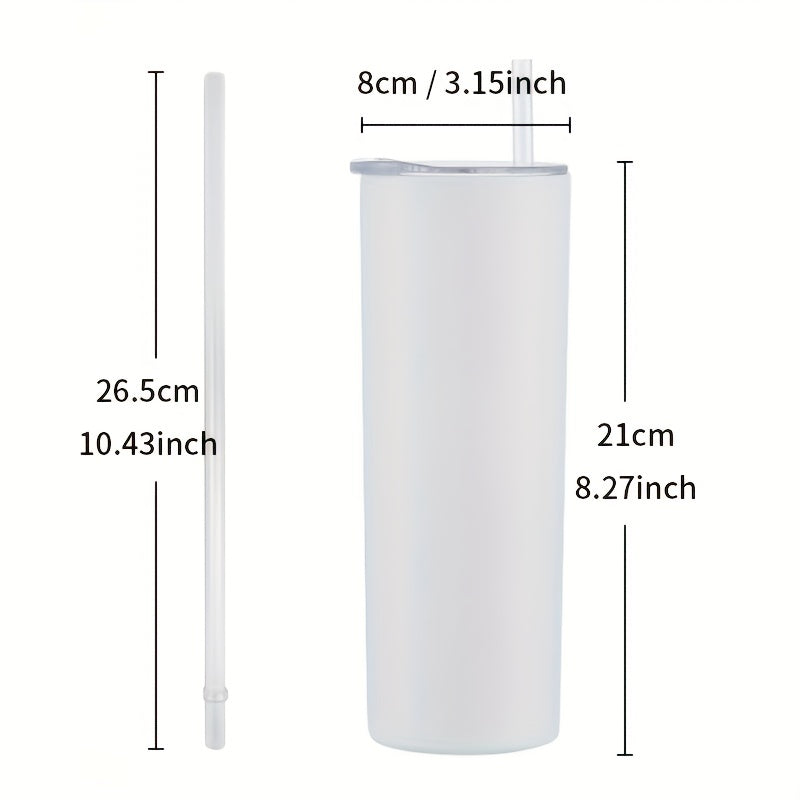 8-10pc Stainless Steel Cups with Sealed Water Push Cap and Plastic Straw Vacuum Insulated Gift