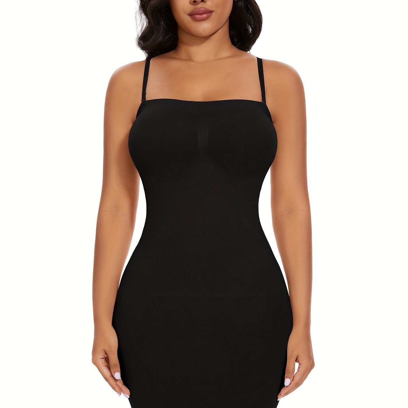Women's Seamless Strapless Shapewear Bodysuit with Suspenders and Racerback