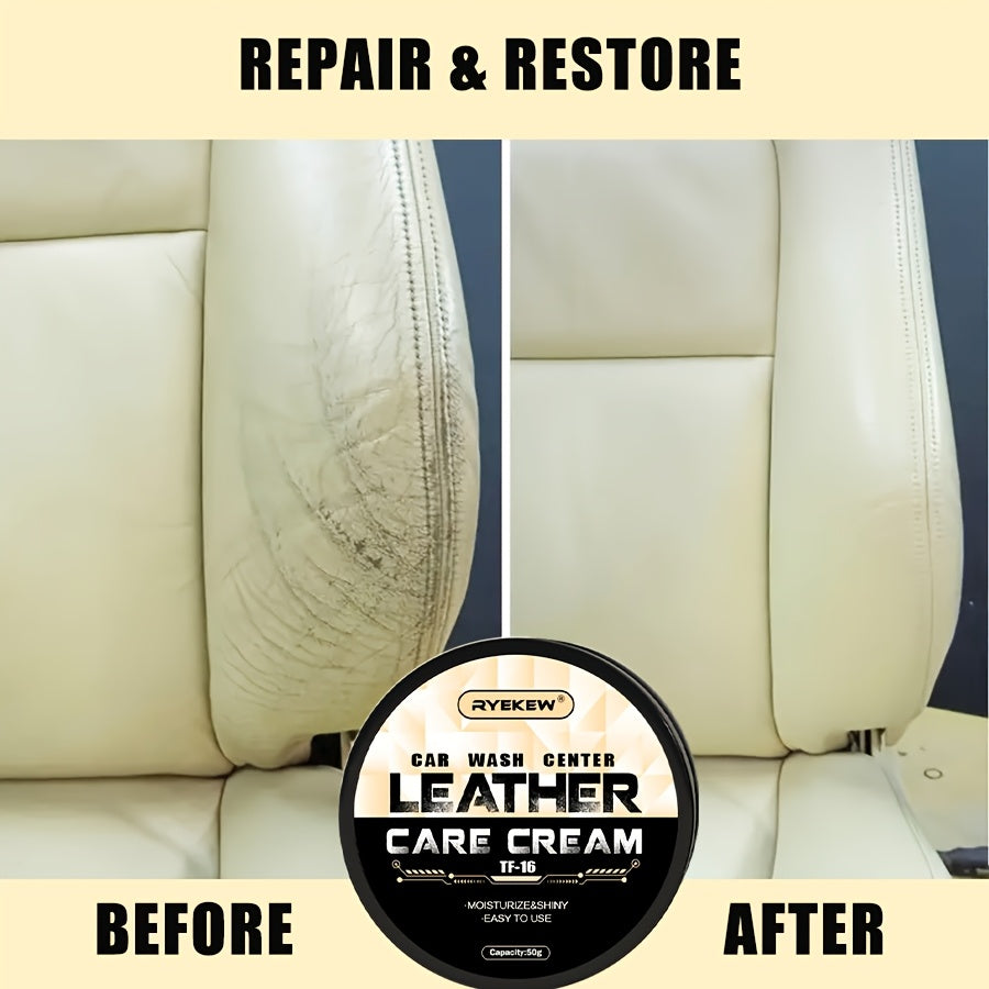 Cera de reparación de cuero para interiores de coche para restauración de asientos y tablero