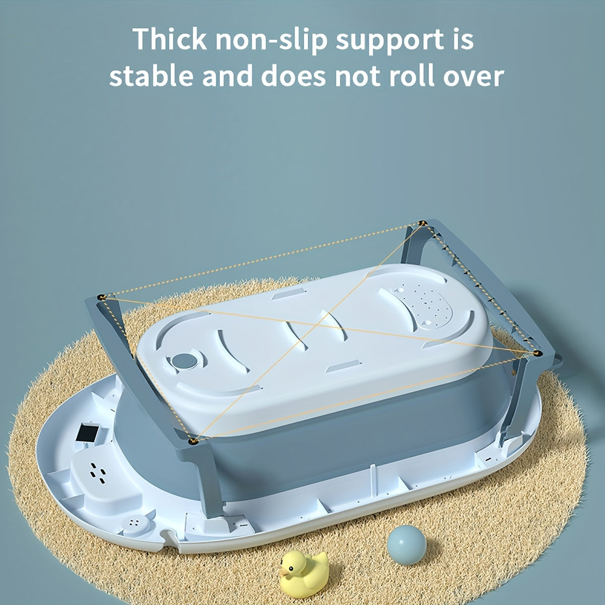 Baby Bathtub Foldable Cartoon Bathtub for Infants and Toddlers