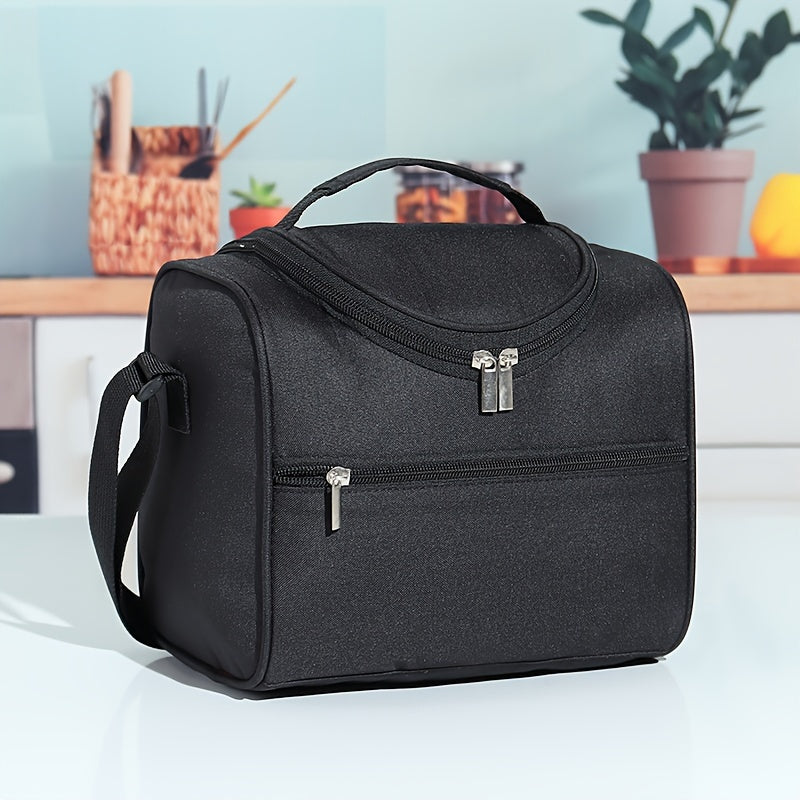 Bolsa de almuerzo con tema espacial aislada y correa ajustable de gran capacidad