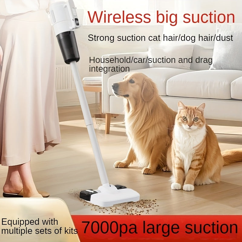 Wireless Handheld Vacuum Cleaner 7000PA Suction Lightweight Rechargeable Multi-Surface