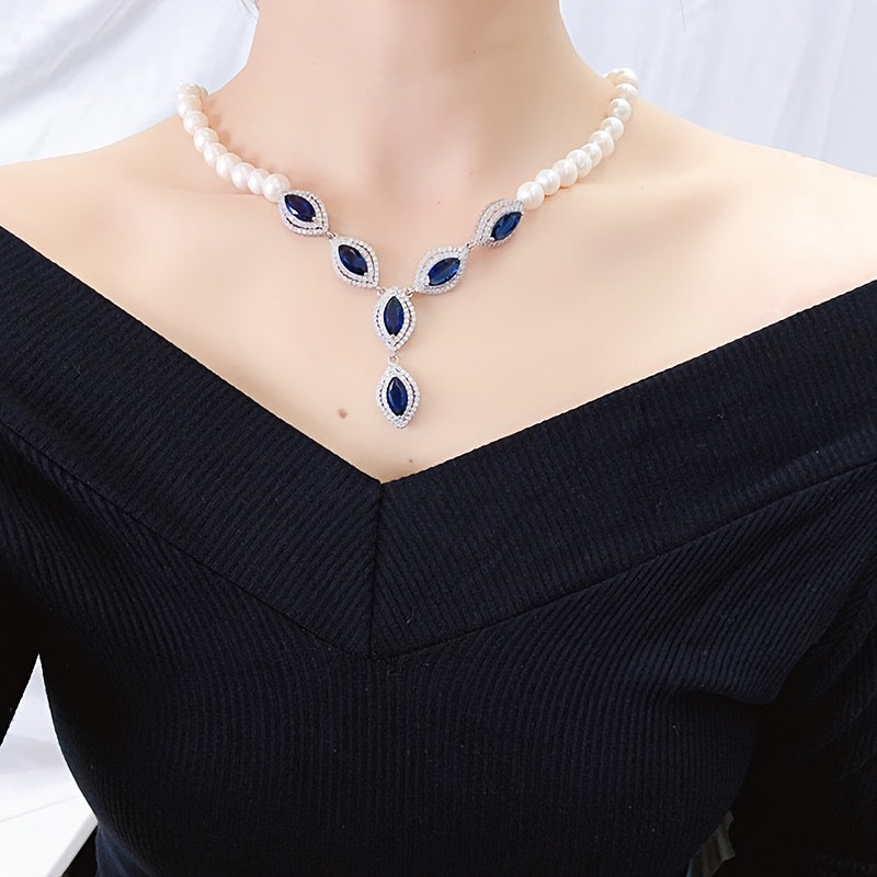 Freshwater Pearl Necklace for Women Clavicle Chain Wedding and Special Occasion Jewelry
