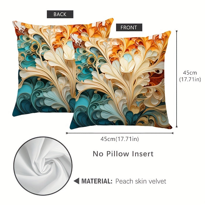 French Style Pearl Flower Reversible Throw Pillowcase 44.96x44.96cm Living Room Decor