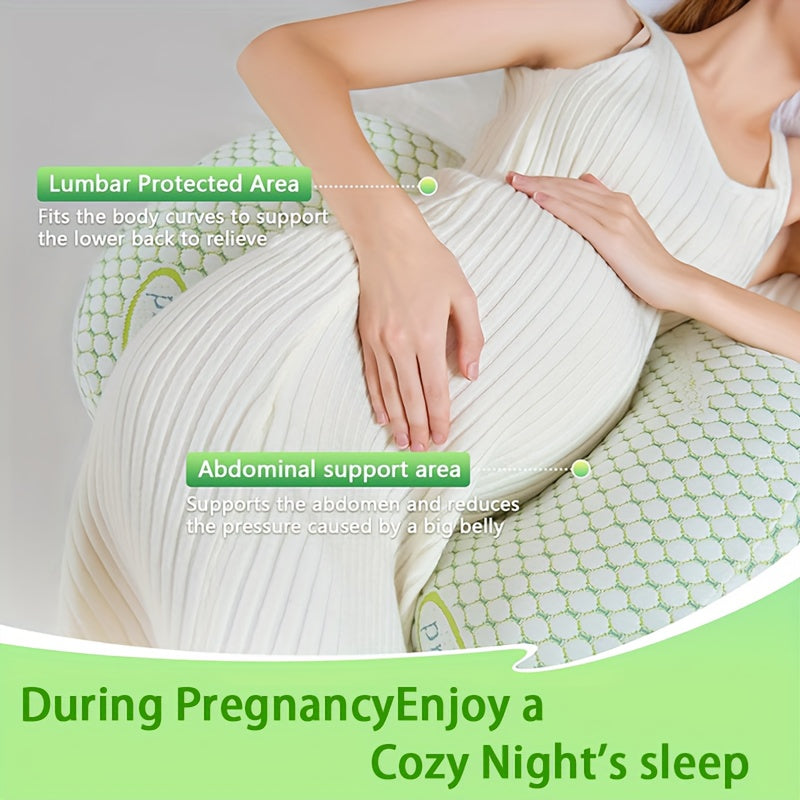 Adjustable U-Shaped Maternity Pillow for Breastfeeding Support Washable and Detachable