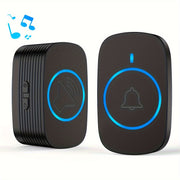 Wireless Doorbell with 38 Ringtones 1050FT Range Adjustable Volume and LED Indicators