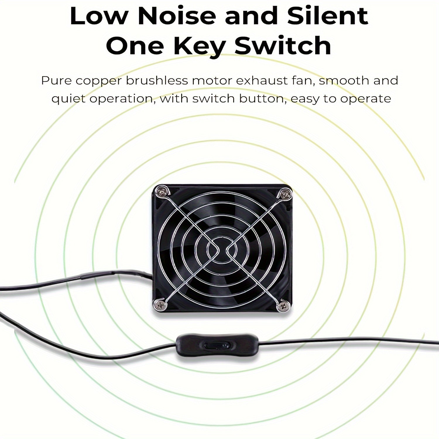 Kit de extracción de humos con ventilador para carcasa de impresora 3D, USB, bajo nivel de ruido, tubo de plástico duradero