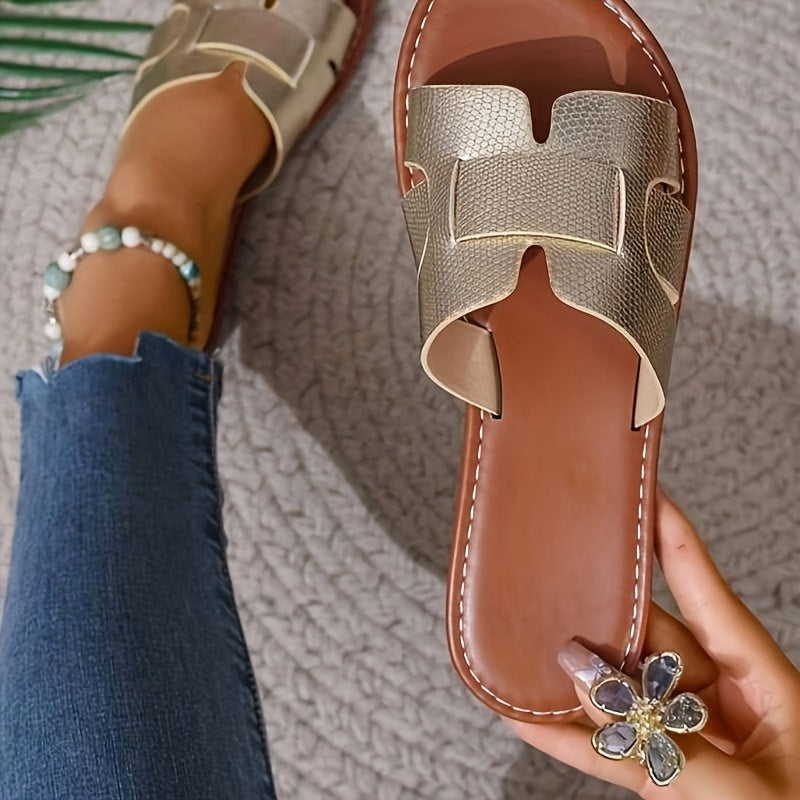 Women's Flat Slippers Non-Slip Comfortable Casual Crisscross Sandals