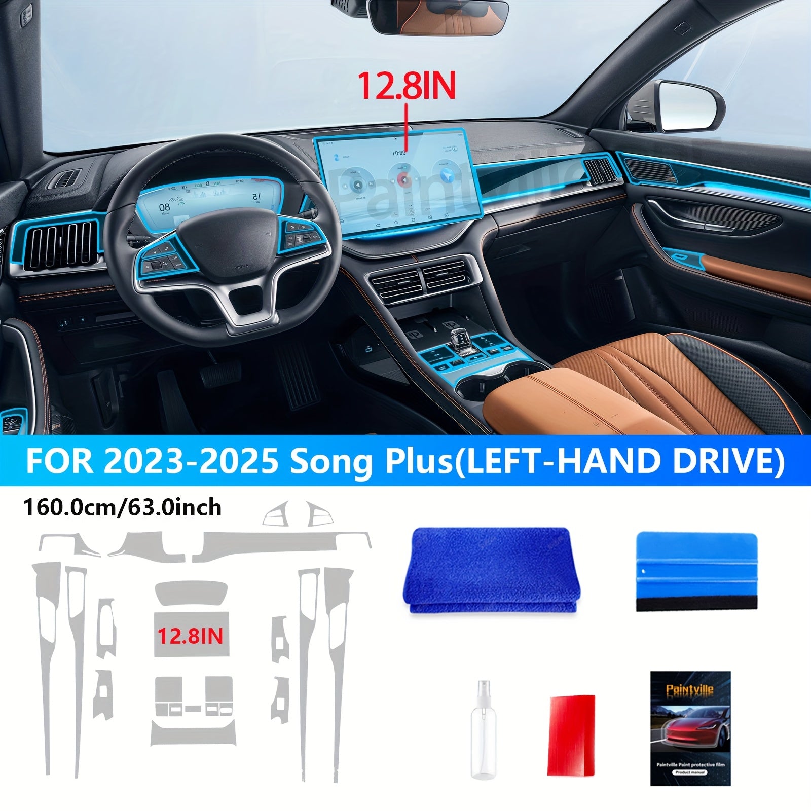 Universal TPU Navigation Screen Film Glossy Scratch-Resistant Easy Install