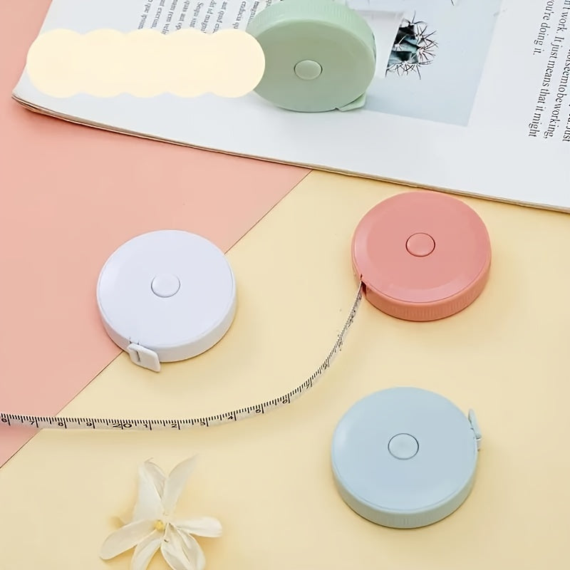 Retractable PVC Tape Measure 5 Feet Soft Durable Sewing Crafts DIY