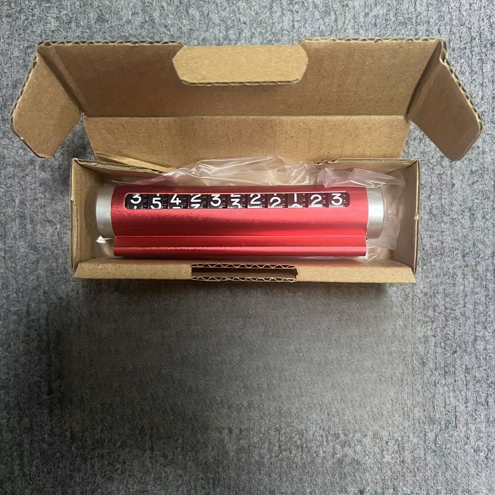 Universal Metal Car Parking Card Aluminum Phone Number Plate Auto Accessories