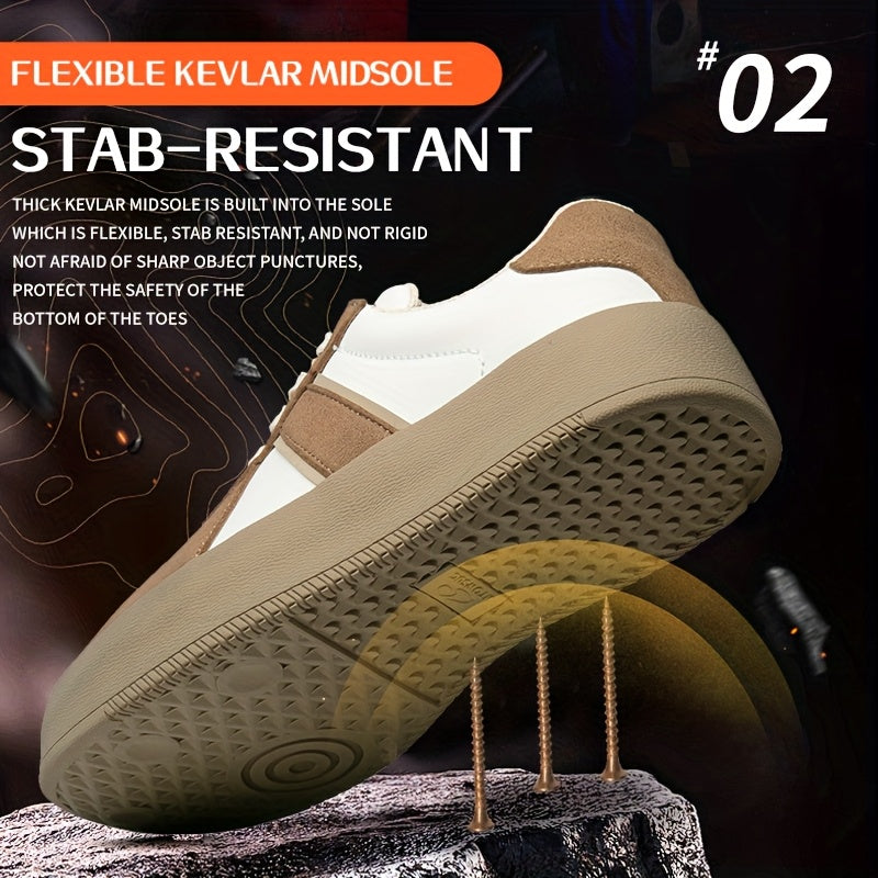 Women's Stab-Resistant Work Shoes Lightweight Breathable Steel-Free Safety Footwear