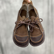 Женские повседневные кожаные лоферы на плоской подошве, комфортные, для всех сезонов