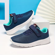 Мужские синие сетчатые кроссовки дышащие низкие повседневные туфли для весны и лета