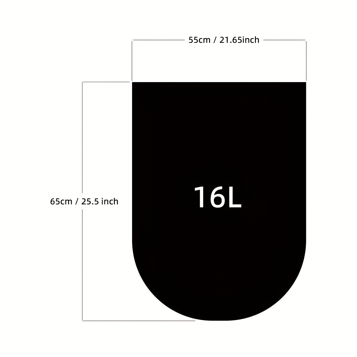 Portable Thickened Enlarge Garbage Bag for Outdoor Car Toilet Leak-Proof