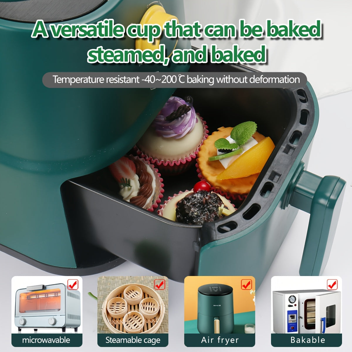 100 piezas de moldes desechables para muffins con patrones de espiral coloridos, papel para cupcakes, moldes para hornear