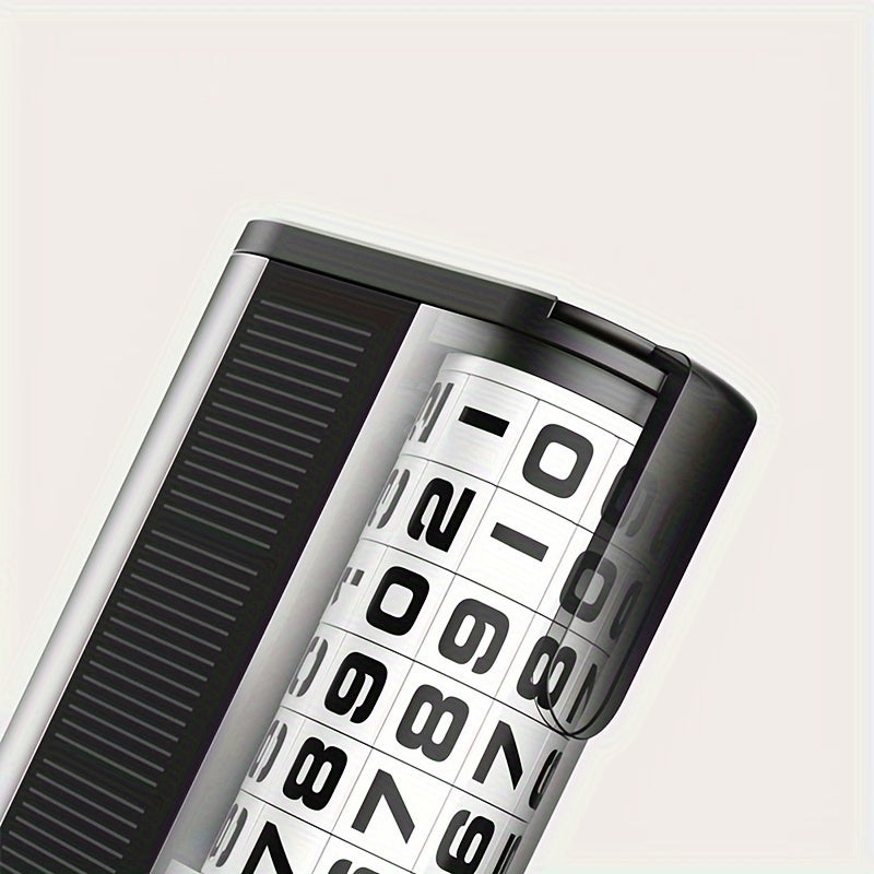 Soporte de placa de matrícula de coche de alta gama con luz nocturna solar, dial giratorio, disponible en tres colores