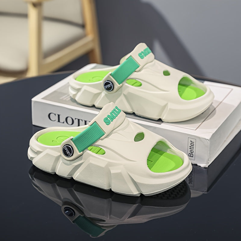 Boys Summer Open-Toe Slip-On Sandals Lightweight Breathable EVA Casual