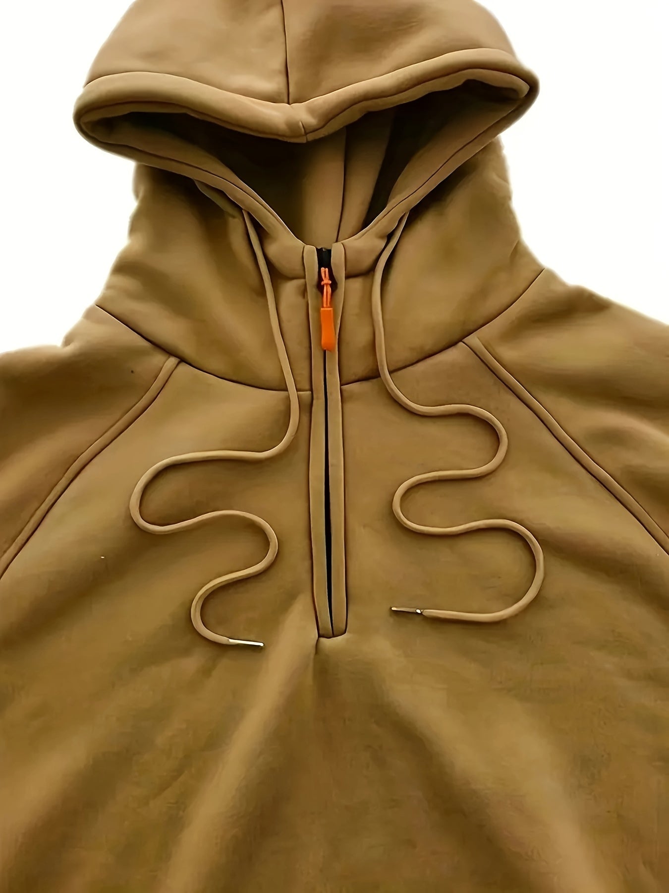 Erkaklar kuz/qish tasodifiy sport kiyimlari to'plami: Kapüşonli fermuarlı kurtka va tortma belli sport shimlari, polyester, tashqi faoliyatlar uchun odatdagi moslik.