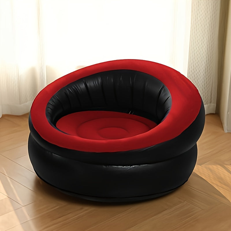 Reclinable portátil de PVC con funda de terciopelo para oficina, dormitorio y sala de estar