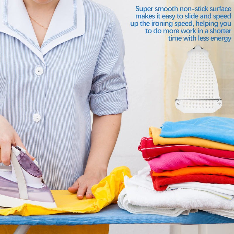 White Teflon Iron Shoe Cover Heat Resistant Sole Protector for Irons