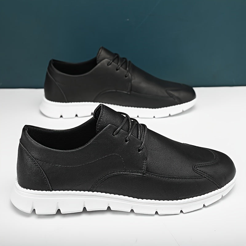 Men's Vintage Casual Sneakers with PU Upper and EVA Sole