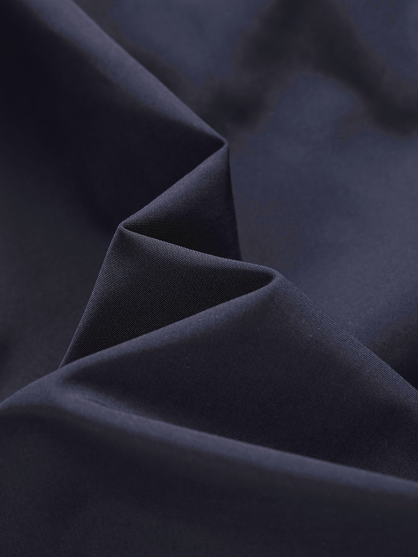 Men's Navy Blue Polyester Hooded Windbreaker Jacket for Spring and Fall