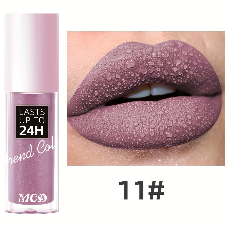 Long-Lasting Matte Lip Gloss for Women 24Hr Wear Non-Stick Moisturizing