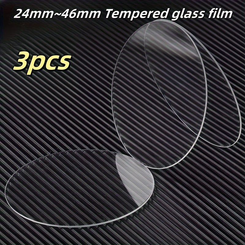 3-комплект защитных стекол из закаленного стекла для умных часов 24-46мм, твердость 9H, против царапин