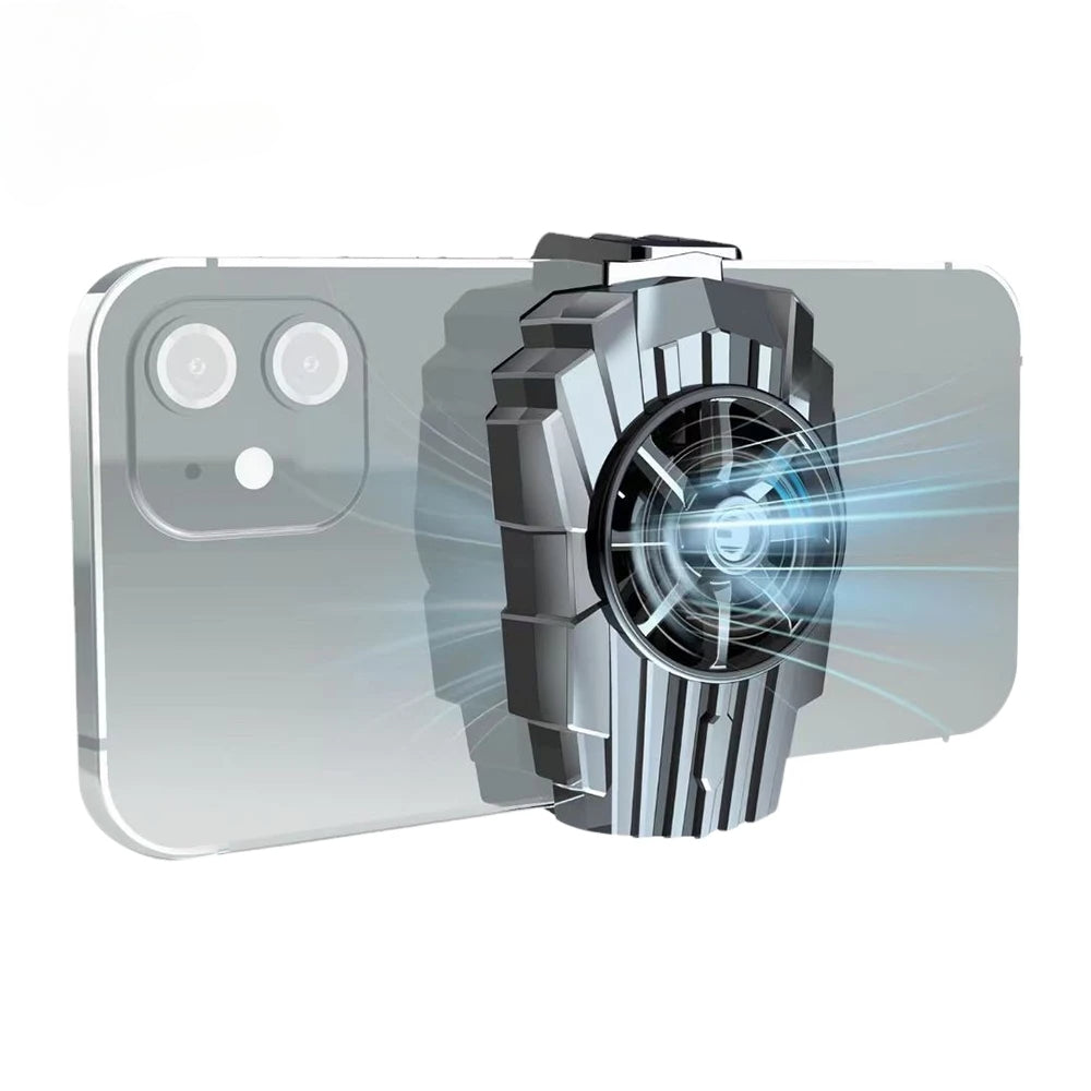 Портативный мини-охладитель для телефона с встроенной батареей, воздушное охлаждение с питанием от USB, идеально подходит для игр, прямых трансляций, прочная пластиковая игровая экипировка.