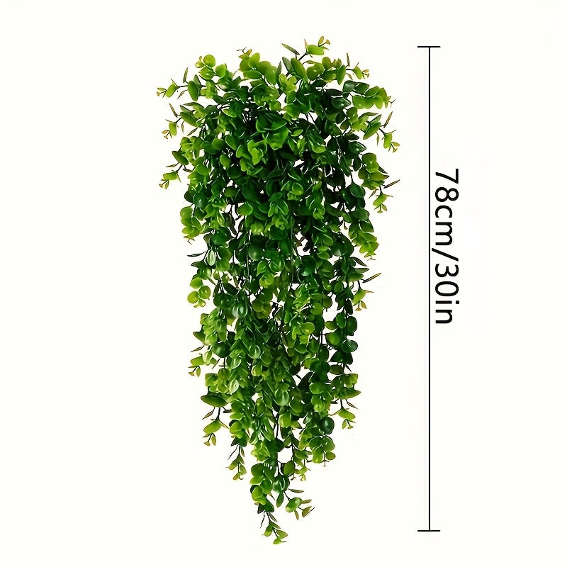 Artificial Eucalyptus Hanging Plants for Home Decor Indoor Outdoor Green Vines in Pots