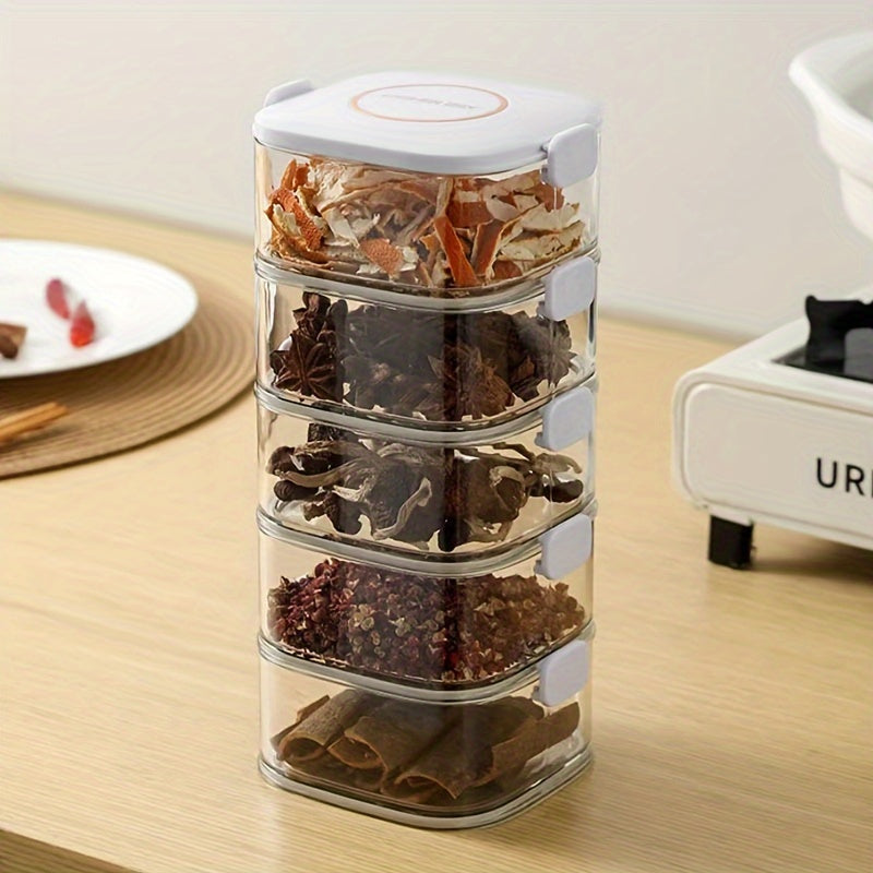 Stackable Airtight Food Storage Containers with Lids BPA-Free Kitchen Organizer