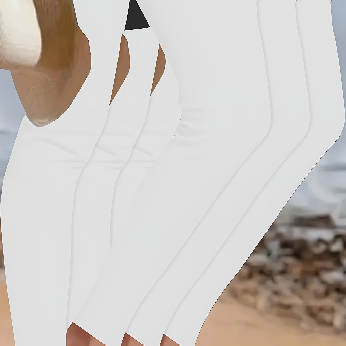 Conjunto de leggings deportivos talla grande, pantalones de yoga de cintura alta y secado rápido