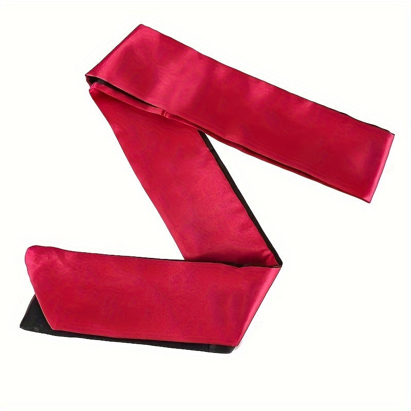 Adult Satin Eye Mask Non-Transparent Color Block Sleep Gaming